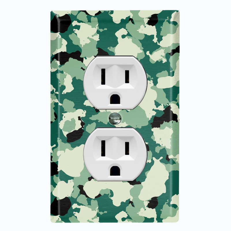 Patterned 1 - Gang Toggle Light Switch Standard Wall Plate