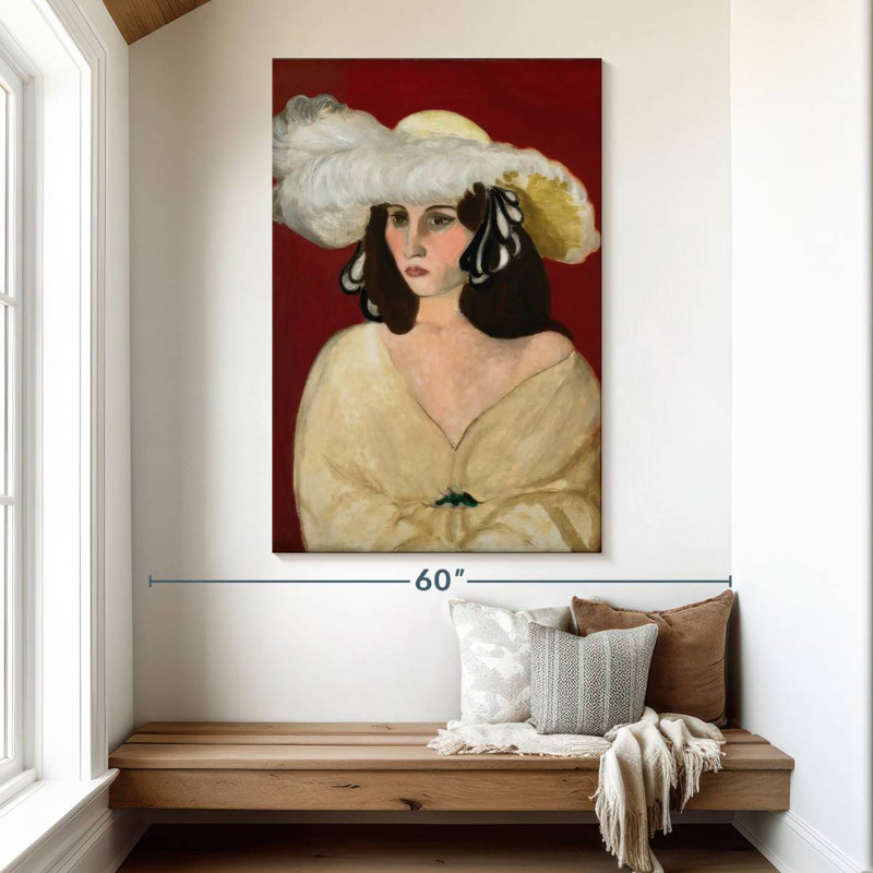 Plumes blanches Leisha, H 51 po x l 34 po