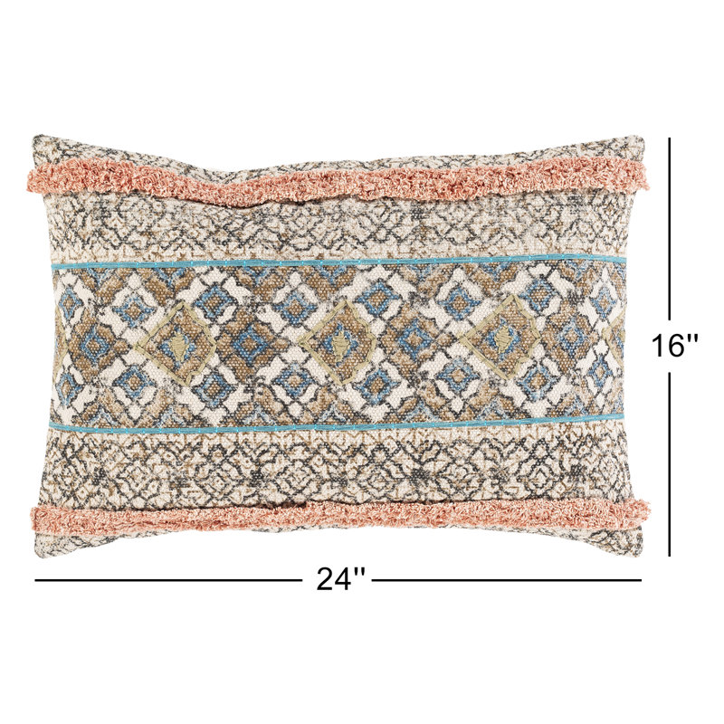 Ann Cotton Lumbar Pillow, Down