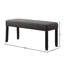 Fabric Dining Bench with Nailhead Trim-474314696
