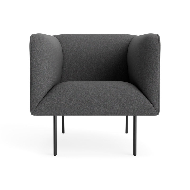 MTO - Dandy Lounge Chair Black Legs, Gabro Gray