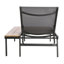 De 2 méridiennes confortables avec structure en aluminium et en grillage - Greyblack Lounge Rust - Structure et pièces en bois d'eucalyptus