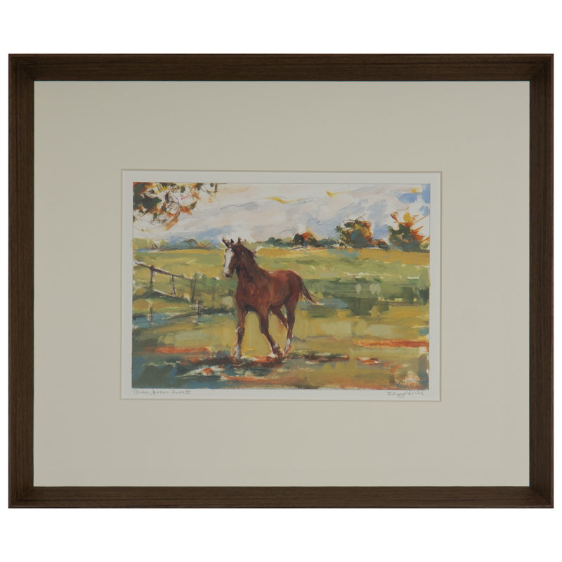 Green Brown Path II Print