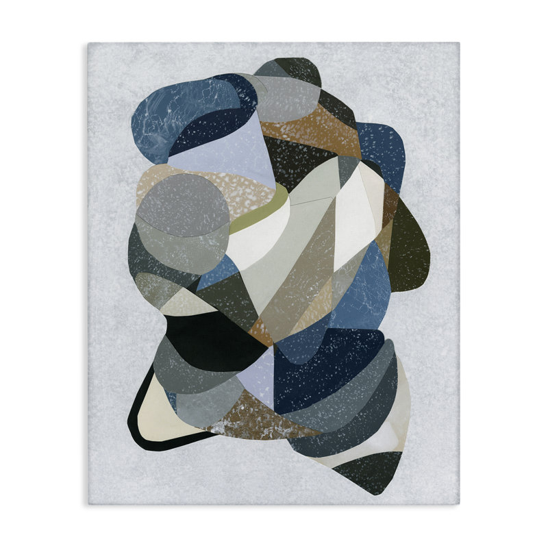 Toile à motif géométrique fluide, design par Coco Good, H 20 po x l 16 po