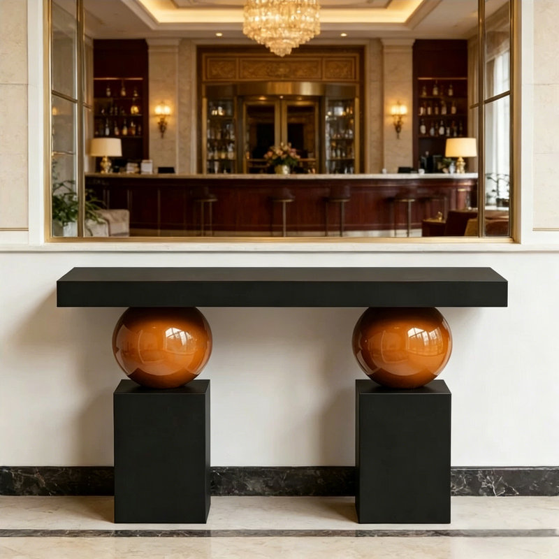 Creative simple console table, 33.5" H x 47.2" W x 13.8" D