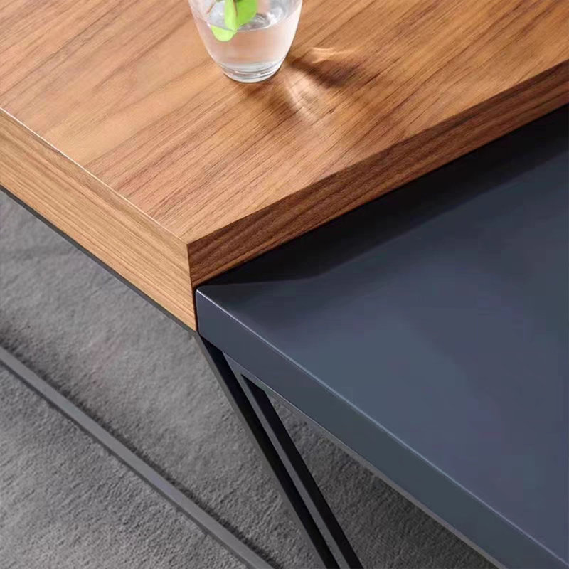 Table basse simple en bois massif créatif, H 15,74 po x L 55,11 po x l 25,59 po
