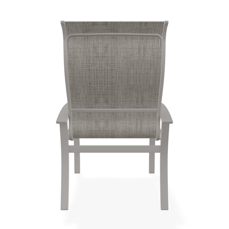 Belle Isle Outdoor Dining Armchair, Smoke, Warm Gray