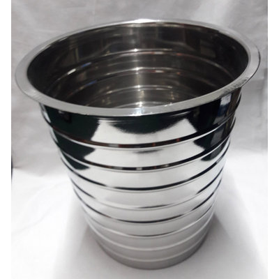 Steel Open Waste Basket - 1.5 Gallons