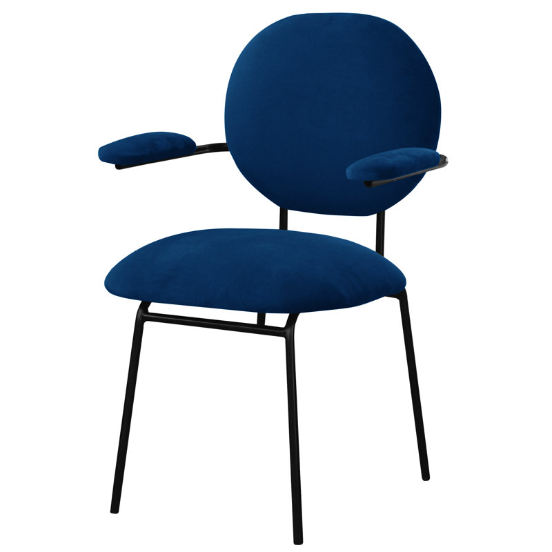 Upholstered Armchair, Navyblue