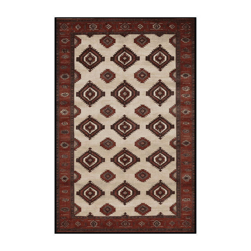 Machine Washable Persian Black Area Rug, Rectangle 2' x 3'