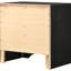 Table de chevet noire 2 pour chambre à coucher avec accessoires de compartiment de rangement secret - zone cachée chic-261503564