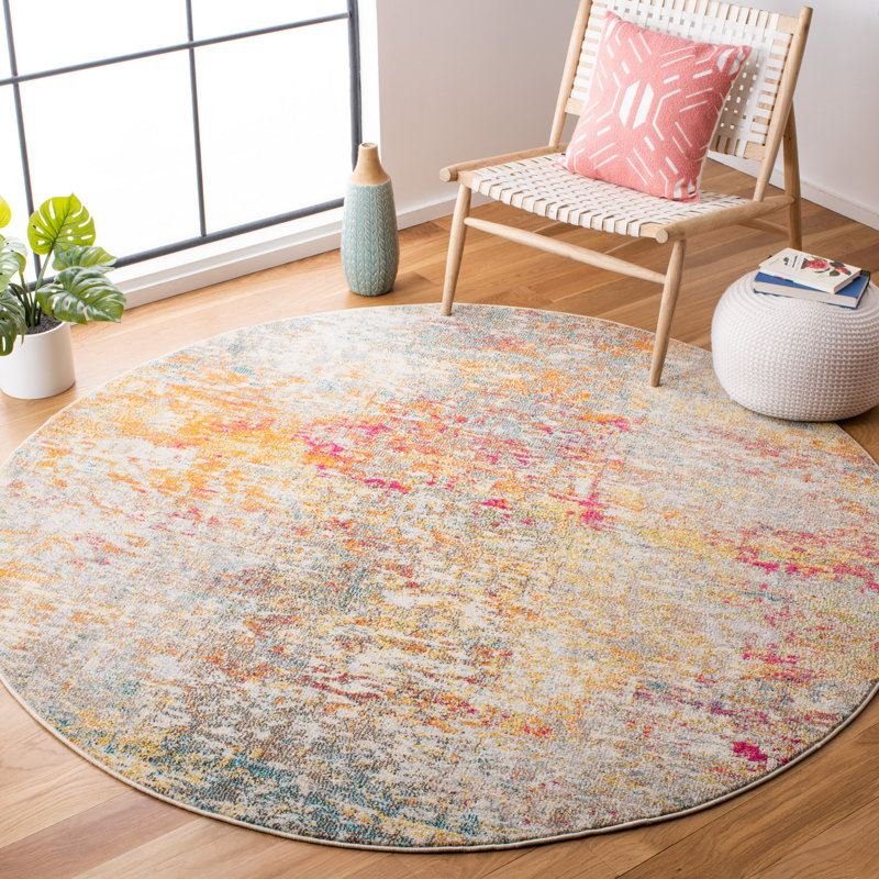 Madison Performance Abstract Rug, Round 9'