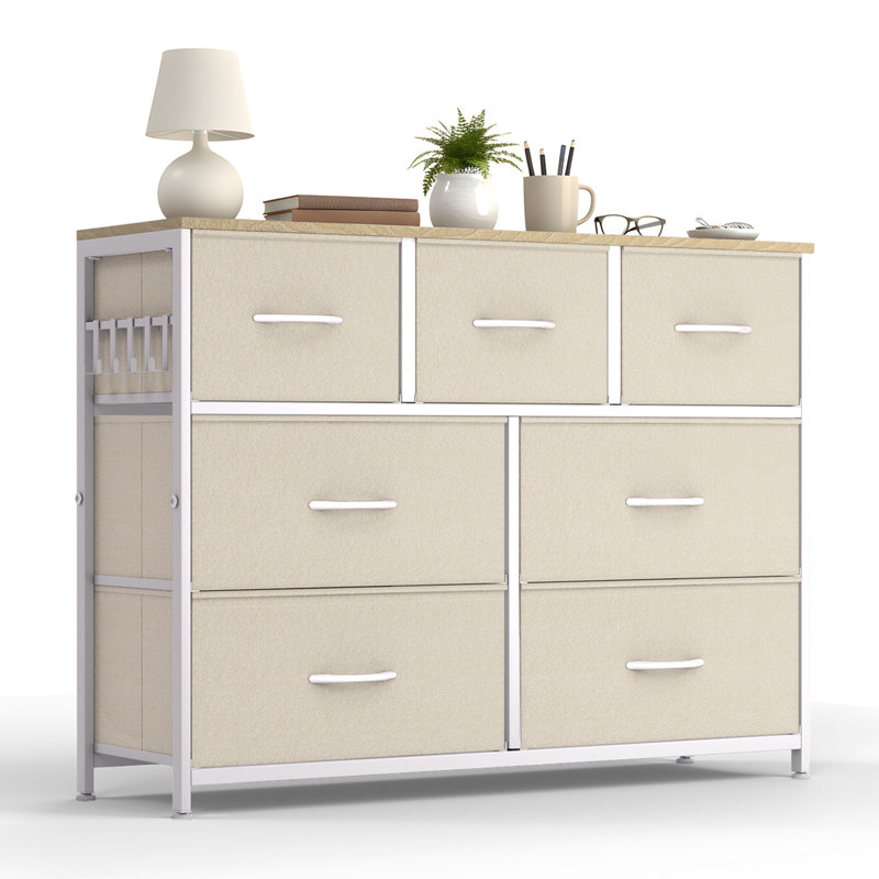 7 Drawer Storage Drawer, Beige