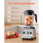 Mélangeur à smoothies, 2,5 L (85 oz), 1400 W, mélangeur professionnel avec moteur puissant, mélangeur multifonctionnel pour smoothies, laits frappés et jus, compatible avec la cuisine.