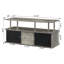 Meuble télé avec 3 armoires de rangement et tablette pour téléviseur de 55 po ou moins Edwin-62565971