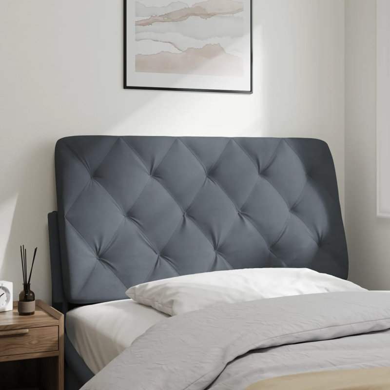 Coussin de tête de lit vidaXL gris foncé 100 cm vidaXL, Gris foncé