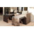 Indoor And Outdoor Modular Loveseat Sofa Set With Table And Ottomans-372554844