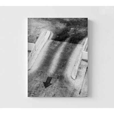 Street Photography Oversized Wall Art, Black And White Street Photo Print, Framed Aerial City Photography Large Wall Art, Dark Street Photo