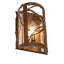 8" Wide Whispering Pines Left Wall Sconce