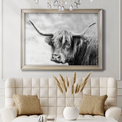 «Hairy Highland Hazy Day», reproduction de cadre photo sur toile