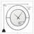 Cleodaus 35.75 Inch Mirror Wall Clock
