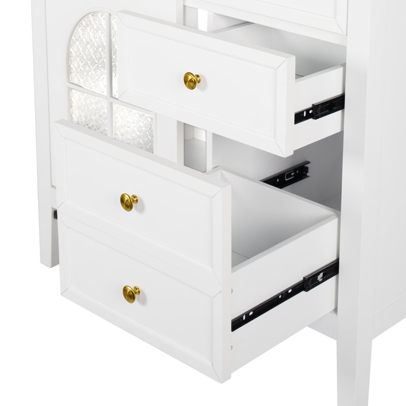 Ensemble de meuble-lavabo avec lavabo 36 po Deon, Blanc