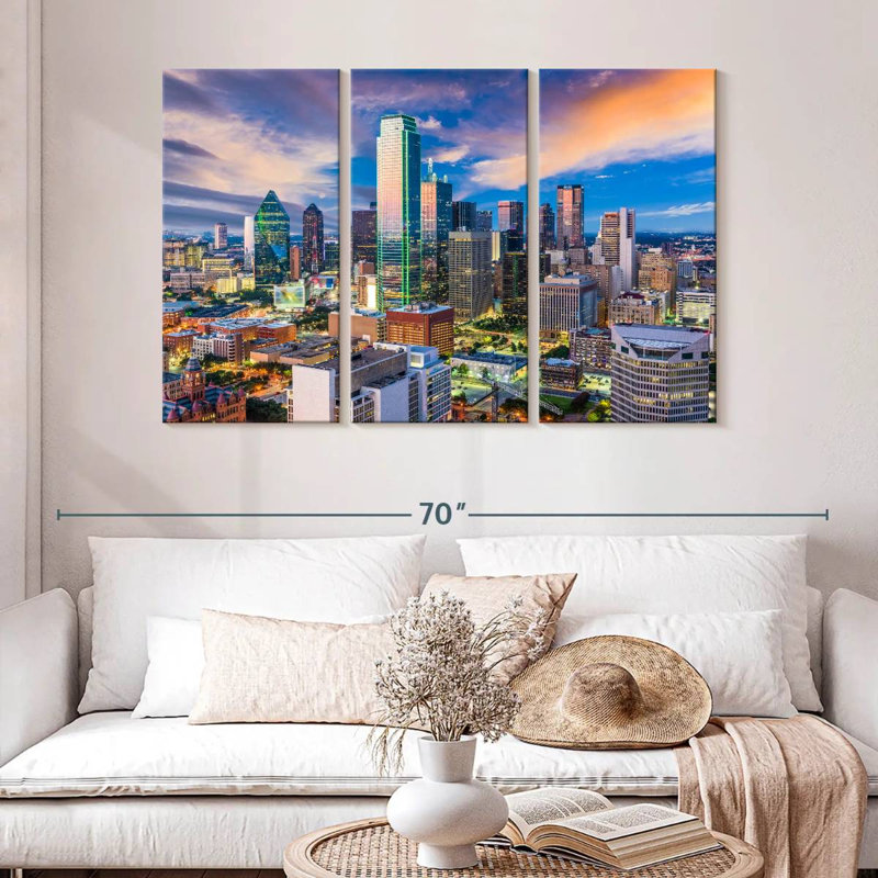 Horizon de Sireci, Dallas, Texas, H 32 po x l 50 po
