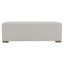 White Long , Low - Saturation Colour Scheme, American Decor, Comfortable Seating, Stable Tripod Base Rectangular Footstool, Humanized Size, Silent Base, Soft Upholstery, Changing Shoes And Resting