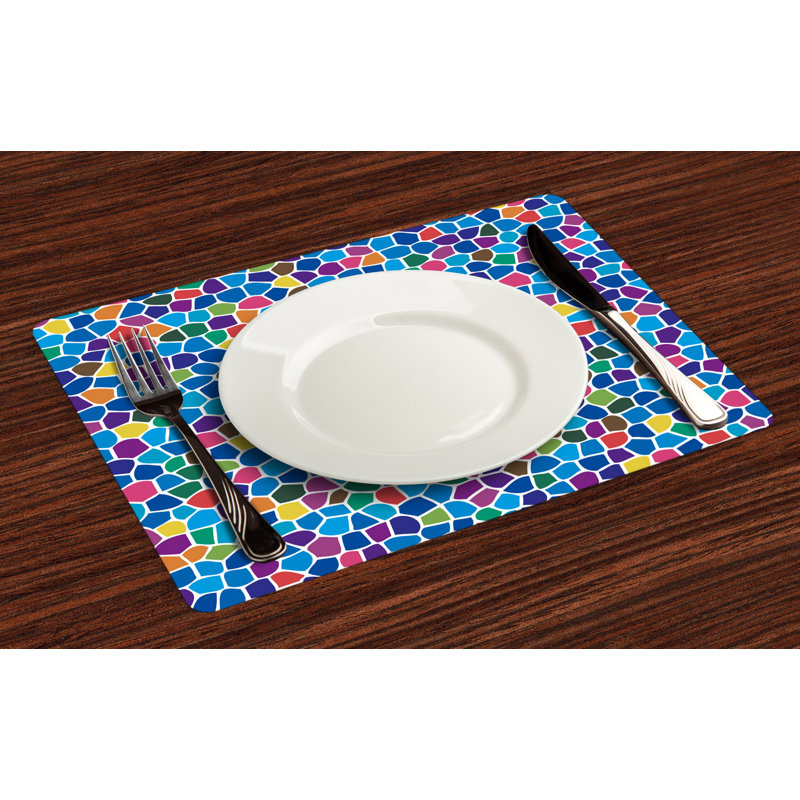 Polyester Abstract Rectangle Placemat