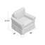 Fauteuil à housse de 38 po de large Melorse-29214547