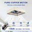 Ventilateurs de plafond encastrés en tissu de coton 16,6 po  