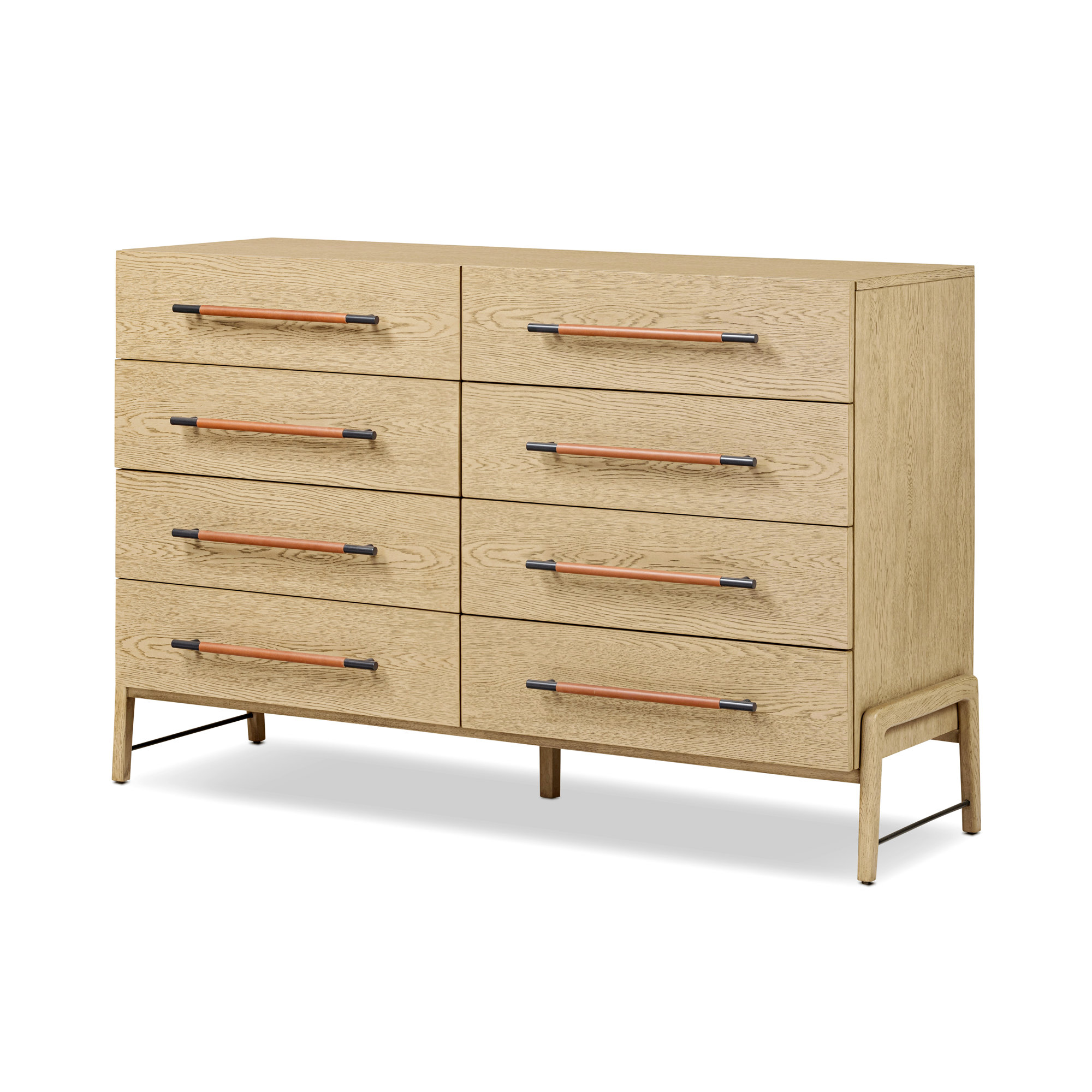 Karsten 8 Drawer Dresser-Yucca Oak Veneer, Yucca Oak