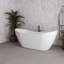 Baignoire autoportante 71 po blanc brillant avec drain interne Streamline-108964562