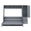 Lit escamotable Murphy avec placard et tiroirs-380691703