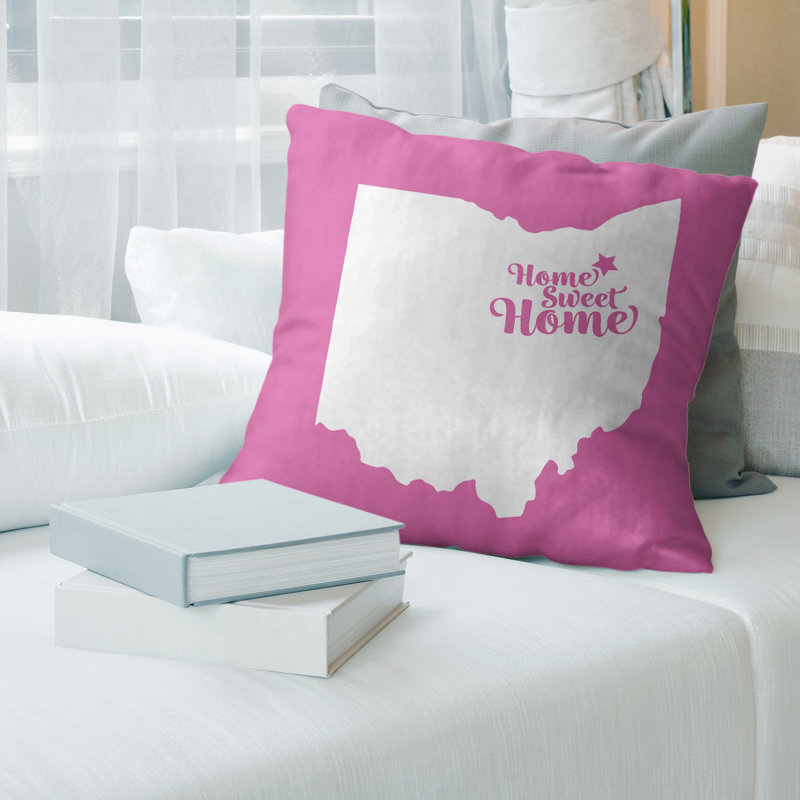 Housse de coussin pour la maison, Louisville, 14 po x 14 po, Rose