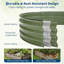 Ensemble de 2 jardinières surélevées ovales galvanisées 4 × 2 × 1 pi, jardinières en métal à base ouverte pour légumes, fleurs, herbes et fruits-1355032287