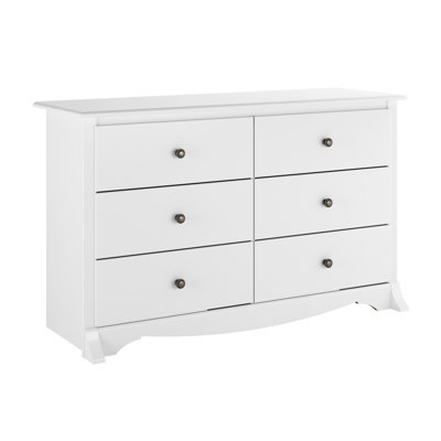 Wahhaj Compact 6 Drawer 48" W Double Dresser by Ebern Designs