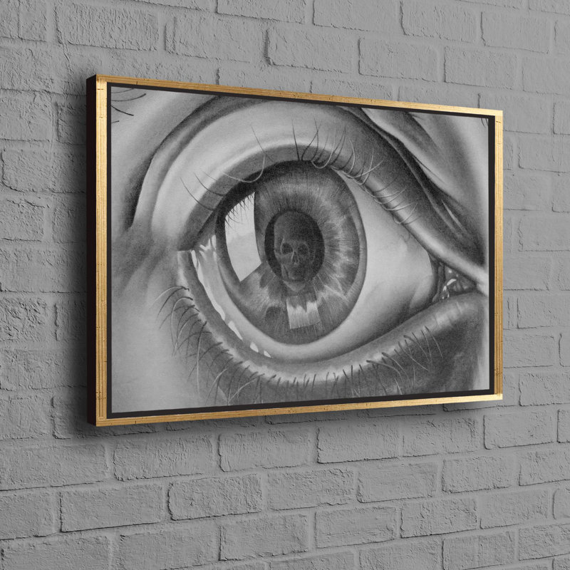 Print on Canvas, Gold, Floater Framed, 60cm H x 90cm W