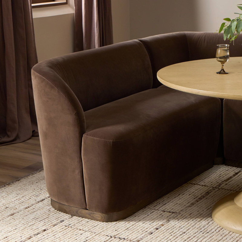 Dorset Banquette L Shape 76, Left, 31.5" H x 114.5" W x 76" D