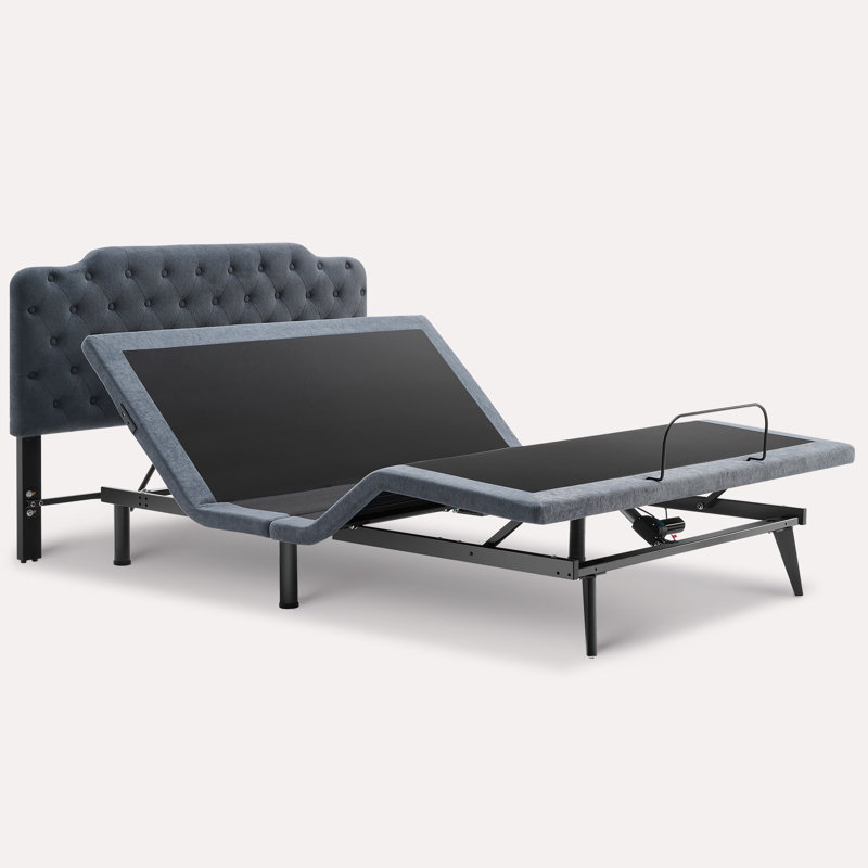 Zero Gravity Adjustable Bed with Upholstered Headboard