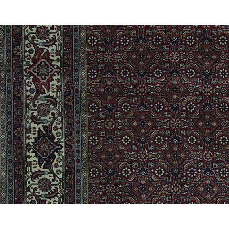 Tapis rouge noué à la main de haute qualité