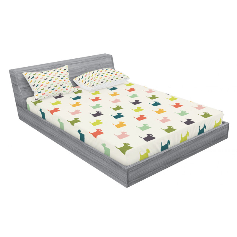 Microfiber Sheet Set, Queen Sheet Set with Fitted Sheet