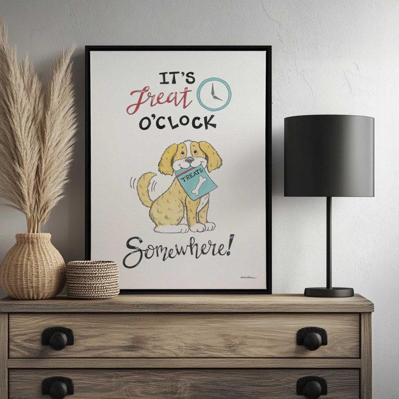 Reproduction d'art It's It's O'Hare quelque part par Deb Strain, L 12 po x H 16 po, Noir, Toile avec cadre