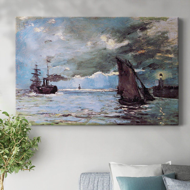 «Seascape» par Monet-Gallery, toile tendue, H 12 po x l 18 po