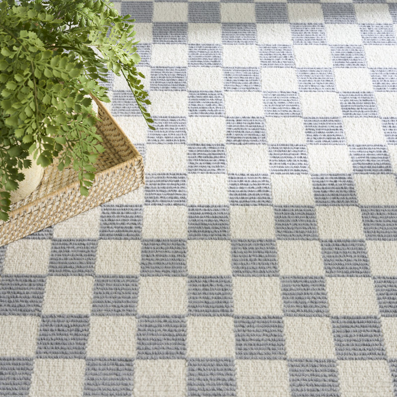 Tapis d'intérieur moderne ivoire Ebern Designs Delfina, Rectangle 3 pi 11 po x 5 pi 11 po