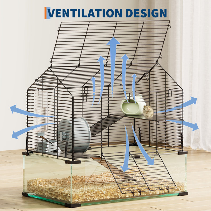 54cm Steel Floor Bird Cage