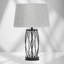 Alexarae 50cm Black Frame Style Table Lamp with Linen Shade-106542980