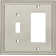 Classic Beaded 2-Gang Toggle Light Switch / Rocker Combination Wall Plate