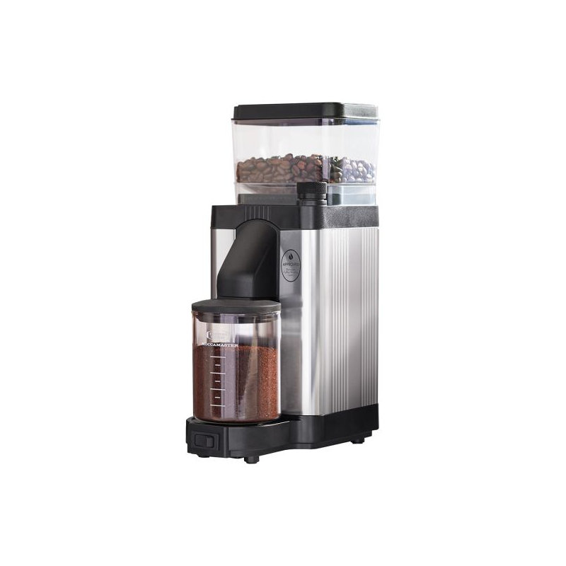 Moccamaster Electric Burr Coffee Grinder, Polished Silver