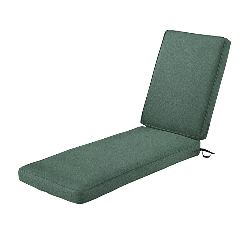 Coussin de dossier / siège d'extérieur, Vert, H 26 po x l 80 po x P 3 po